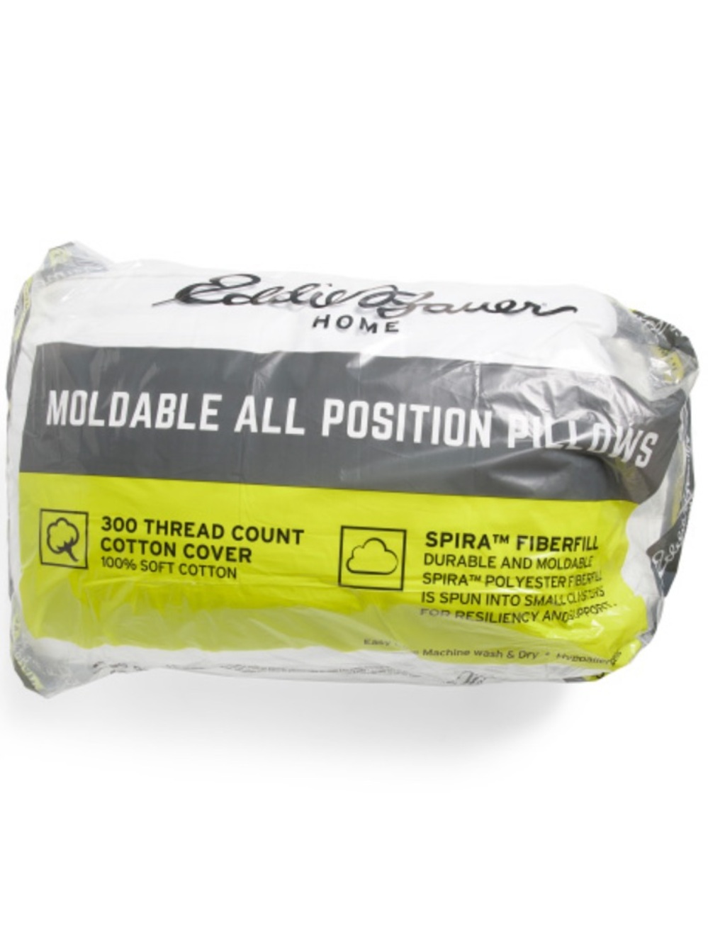Eddie Bauer White Moldable All-Position Pillow